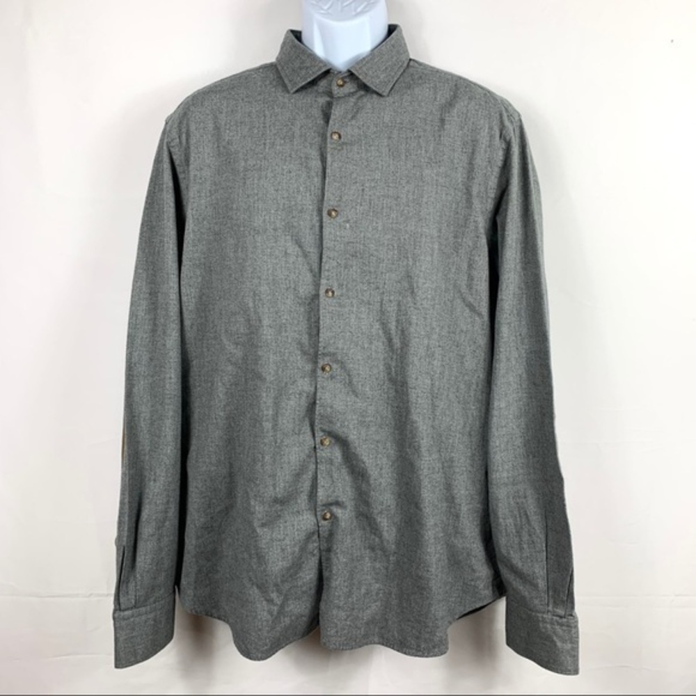 Massimo Duty Men’s shirt Classic Elbow Patch XL